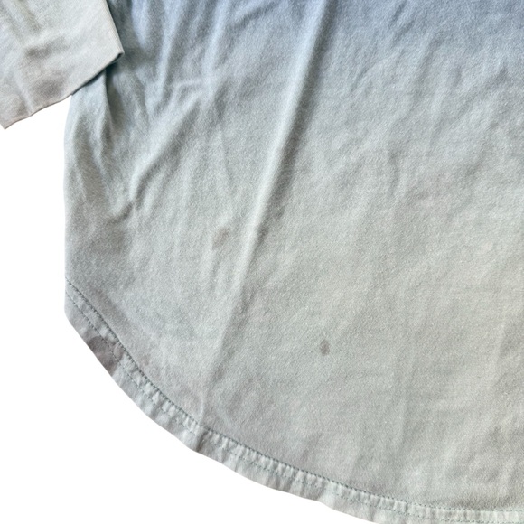 Hollister California Ombré Gradient Logo Long Sleeve Tee Shirt Men Sz Small Blue - Picture 3 of 12